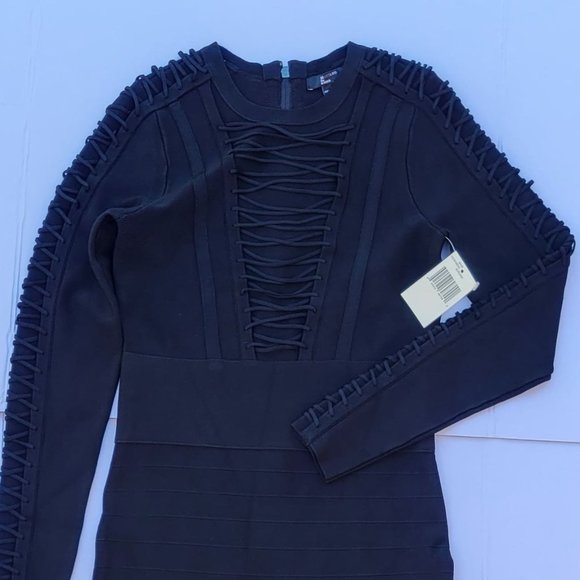 GUESS By Marciano Corset Detail Bandage Dress sz M - Picture 8 of 10